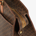 Celine Macadam Coated Canvas Handbag