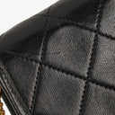 Chanel Mini Flap Bag Black Quilted Lambskin With 24K Gold-Plated Hardware