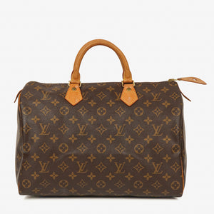 Louis Vuitton Speedy 35 Monogram Canvas Handbag