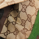 Gucci GG Beige/Green Monogram Canvas Belt Bag
