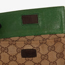 Gucci GG Beige/Green Monogram Canvas Belt Bag