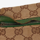 Gucci GG Beige/Green Monogram Canvas Belt Bag
