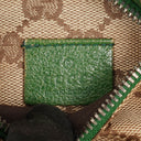 Gucci GG Beige/Green Monogram Canvas Belt Bag