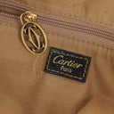 Cartier Marcello de Cartier Pebbled Leather Handle Bag