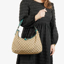 Gucci Beige GG Canvas Icon Bit Tote Bag