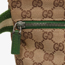 Gucci GG Beige/Green Monogram Canvas Belt Bag
