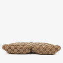 Gucci GG Beige/Green Monogram Canvas Belt Bag