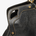 Cartier Marcello de Cartier Pebbled Leather Handle Bag