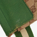 Gucci GG Beige/Green Monogram Canvas Belt Bag