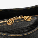 Cartier Marcello de Cartier Pebbled Leather Handle Bag