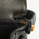 Chanel Black Double-Sided Flap Bag In Quilted Patent Leather