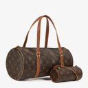 Louis Vuitton Papillon 30 Vintage Monogram Canvas Handbag With Mini Papillon Pochette