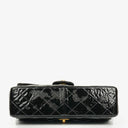 Chanel Black Double-Sided Flap Bag In Quilted Patent Leather