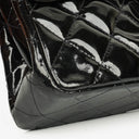 Chanel Black Double-Sided Flap Bag In Quilted Patent Leather