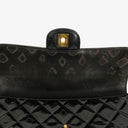Chanel Black Double-Sided Flap Bag In Quilted Patent Leather