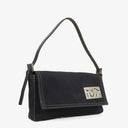Fendi Navy Canvas Handbag
