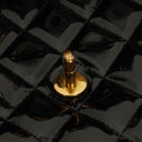 Chanel Black Double-Sided Flap Bag In Quilted Patent Leather