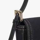 Fendi Navy Canvas Handbag