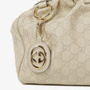 Gucci Guccissima Neutral Leather Sukey Hobo Bag