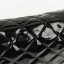 Chanel Black Double-Sided Flap Bag In Quilted Patent Leather