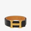 Hermes 32mm Box Leather Black H Belt&nbsp;