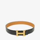 Hermes 32mm Box Leather Black H Belt&nbsp;