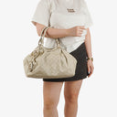 Gucci Guccissima Neutral Leather Sukey Hobo Bag