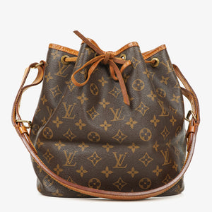 Louis Vuitton Petit Noe Monogram Canvas Shoulder Bag