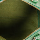 Louis Vuitton Speedy 30 Green EPI Leather Handbag