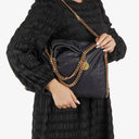 Stella McCartney Black Falabella Tote Vegan Shaggy Deer
