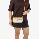 Louis Vuitton Takashi Murakami Pochette Accessoire Multicolor Clutch Handbag