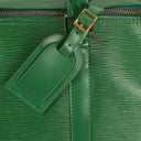 Louis Vuitton Keepall 55 Green EpI Leather Travel Bag