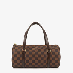 Louis Vuitton Papillon 25 Damier Ebene Canvas Handbag