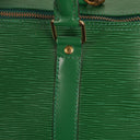 Louis Vuitton Keepall 55 Green EpI Leather Travel Bag