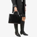 Prada Spazzolato Nero Leather Handbag