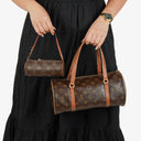 Louis Vuitton Papillon 30 Vintage Monogram Canvas Handbag With Mini Papillon Pochette