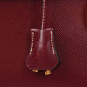 Hermes Sac a Depeches Rouge H Courchevel Leather 35cm Briefcase Bag