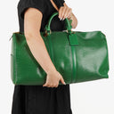 Louis Vuitton Keepall 55 Green EpI Leather Travel Bag