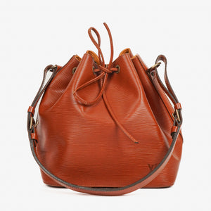 Louis Vuitton Petit Noe Brown EPI Leather Shoulder Bag