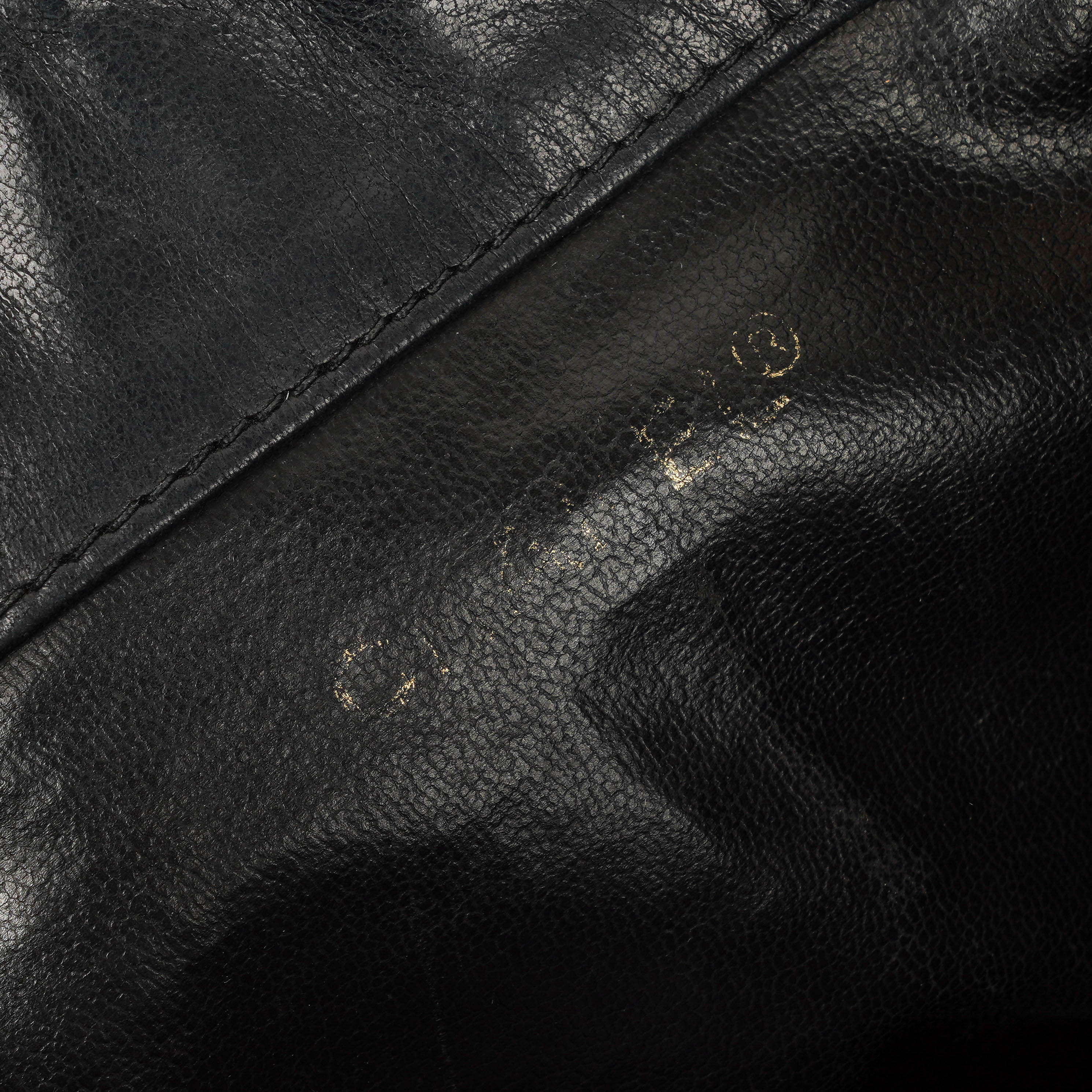 Chanel Black Quilted Leather Bucket Bag