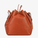 Louis Vuitton Petit Noe Brown EPI Leather Shoulder Bag