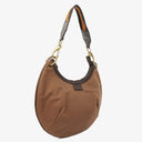 Gucci Brown Canvas/Leather Hobo Web Shoulder Bag
