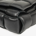 Bottega Veneta Cassette Padded Intrecciato Black Crossbody Bag