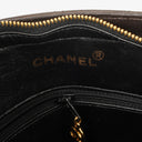 Chanel Black Quilted Leather CC Front Pocket Tote Bag
