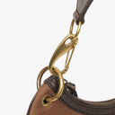 Gucci Brown Canvas/Leather Hobo Web Shoulder Bag