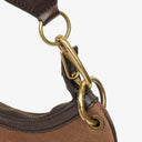 Gucci Brown Canvas/Leather Hobo Web Shoulder Bag