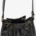 Chanel Black Quilted Leather Bucket Bag