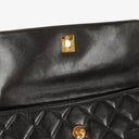 Chanel Black Quilted Leather CC Front Pocket Tote Bag