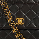 Chanel Black Quilted Leather CC Front Pocket Tote Bag