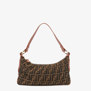 Fendi Tobacco Zucca Canvas Chef Hobo Bag